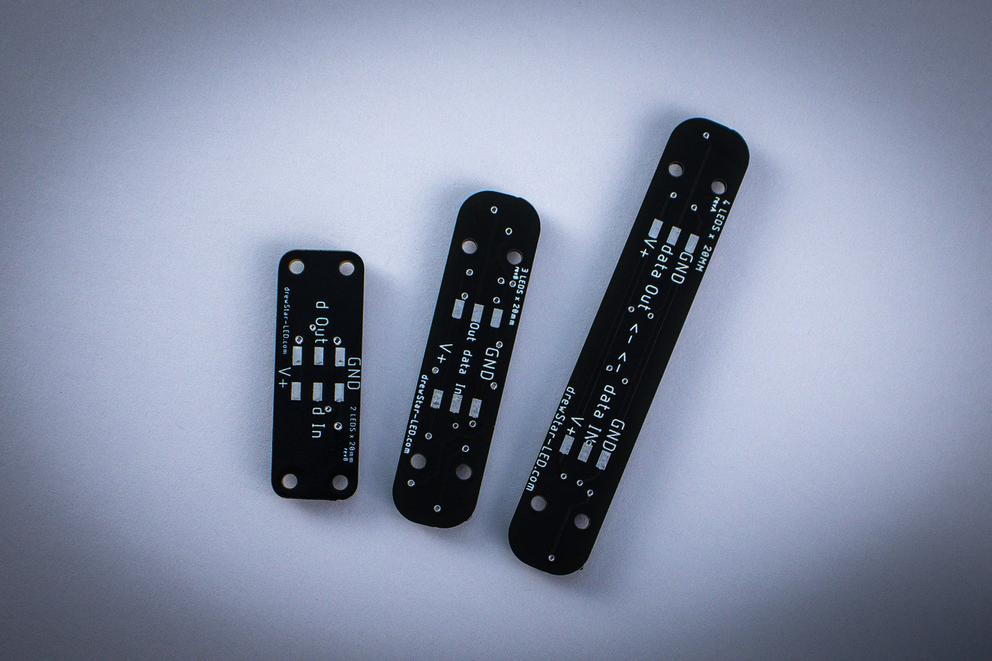 20mm LED PCB Strip – 2, 3 & 4 Pixel Options